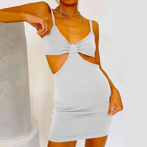 White mini dress